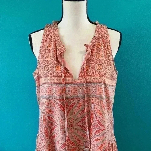 New with tags anthropologie Sanctuary Romy Sleeveless Red floral pattern Dress - Picture 2 of 5